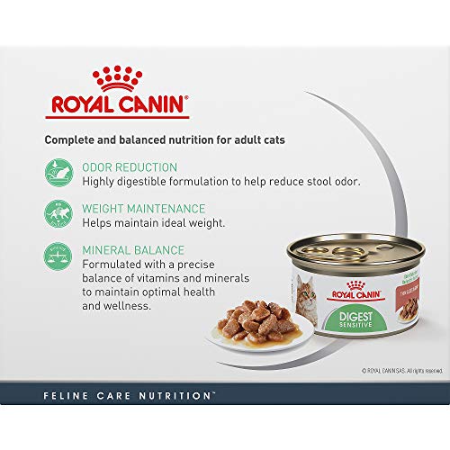 Royal Canin Digest Sensitive Thin Slices in Gravy Wet Cat Food, 3...