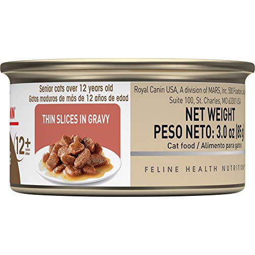 Royal Canin Feline Health Nutrition Aging 12+ Thin Slices In Grav...