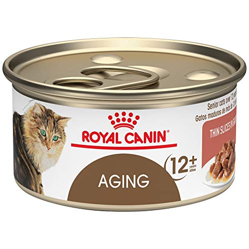Royal Canin Feline Health Nutrition Aging 12+ Thin Slices In Grav...