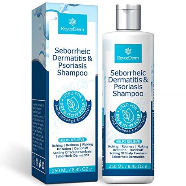 Roycederm Seborrheic Dermatitis Shampoo, Psoriasis Shampoo, Dandr...