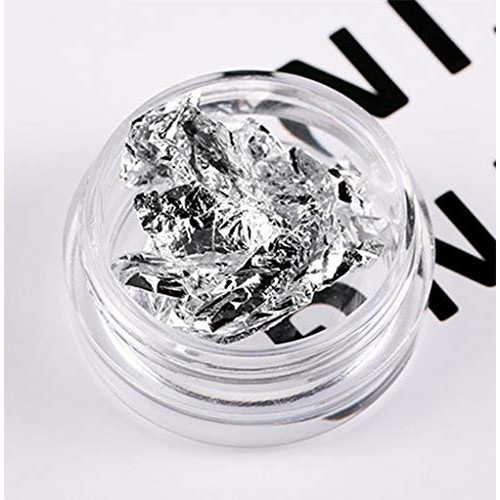 RSGDWD Nail Accessories, Gold and Silver foil Nail Decoration, Fi...