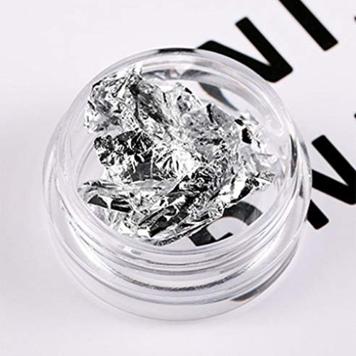 RSGDWD Nail Accessories, Gold and Silver foil Nail Decoration, Fi...
