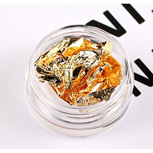 RSGDWD Nail Accessories, Gold and Silver foil Nail Decoration, Fi...
