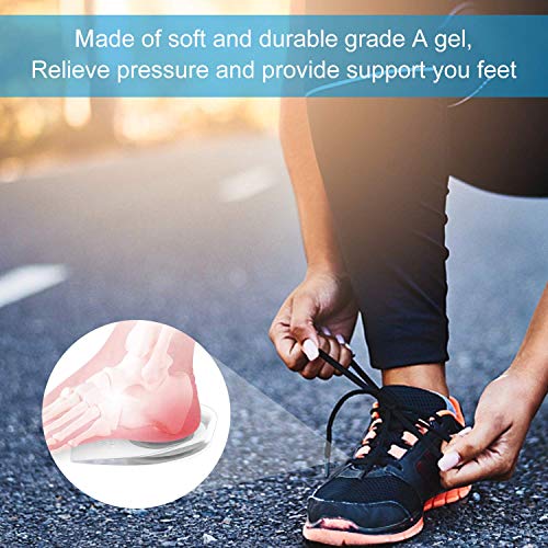 RTDEP 2Pairs 5-Layer Height Increase Insole Silicone Men Women He...