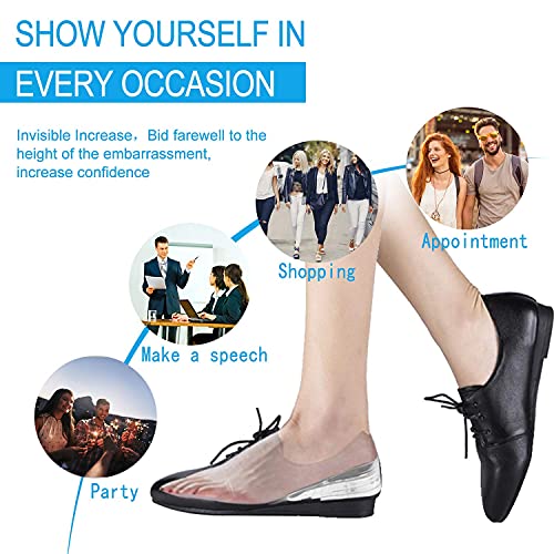 RTDEP 2Pairs 5-Layer Height Increase Insole Silicone Men Women He...
