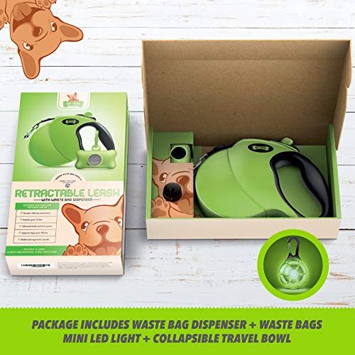 Ruff N Ruffus 360° Tangle-Free 16 ft Retractable Dog Leash + Fre...