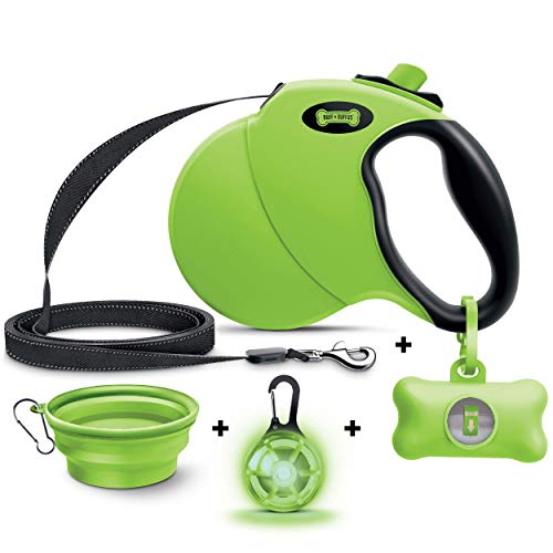 Ruff N Ruffus 360° Tangle-Free 16 ft Retractable Dog Leash + Fre...