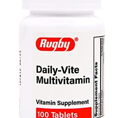 Rugby Daily-Vite Multivitamin Vitamin Supplement - 100 Tablets