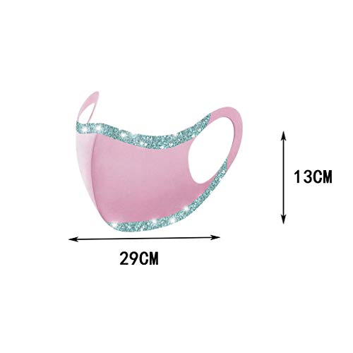 Ruizi Sequin Bling Face_Mask for Women Sparkly Glitter Fashion Fa...