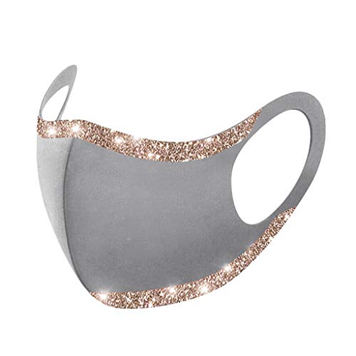 Ruizi Sequin Bling Face_Mask for Women Sparkly Glitter Fashion Fa...