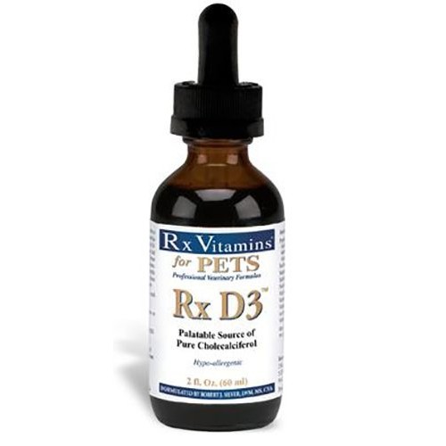 Rx Vitamins for Pets Rx D3 - Palatable Cholecalciferol - Hypoalle...