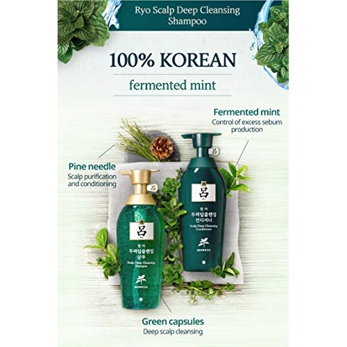 Ryo Chung Ah Mo Dry Scalp Deep Cleansing Shampoo + Conditioner