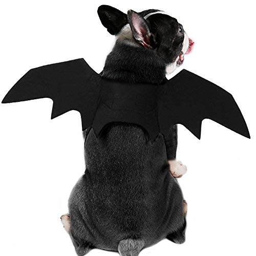 Rypet Dog Bat Costume - Halloween Pet Costume Bat Wings Cosplay D...