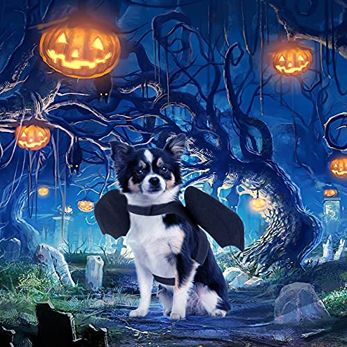 RYPET Dog Halloween Costume - Halloween Bat Wings Pet Costumes fo...