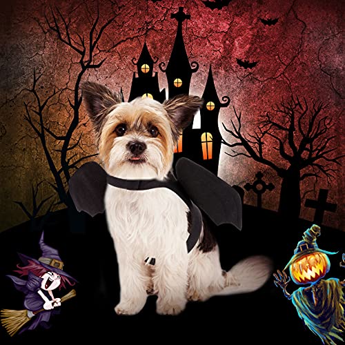 RYPET Dog Halloween Costume - Halloween Bat Wings Pet Costumes fo...