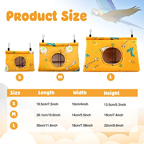 Rypet Winter Warm Bird Nest House - Hanging Hammock Velvet Shed H...
