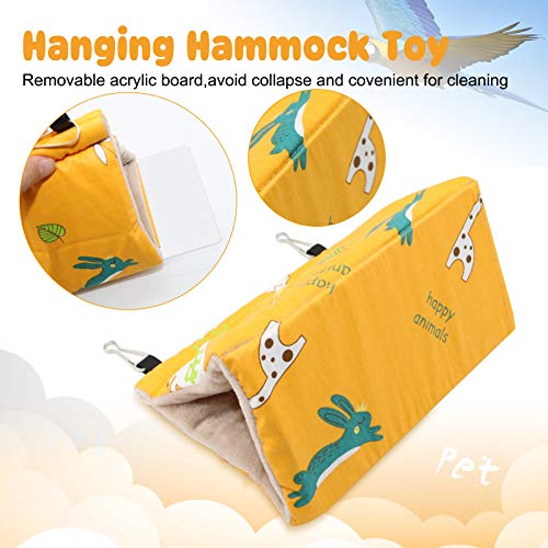 Rypet Winter Warm Bird Nest House - Hanging Hammock Velvet Shed H...