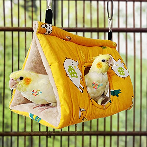Rypet Winter Warm Bird Nest House - Hanging Hammock Velvet Shed H...