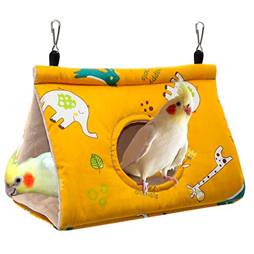 Rypet Winter Warm Bird Nest House - Hanging Hammock Velvet Shed H...