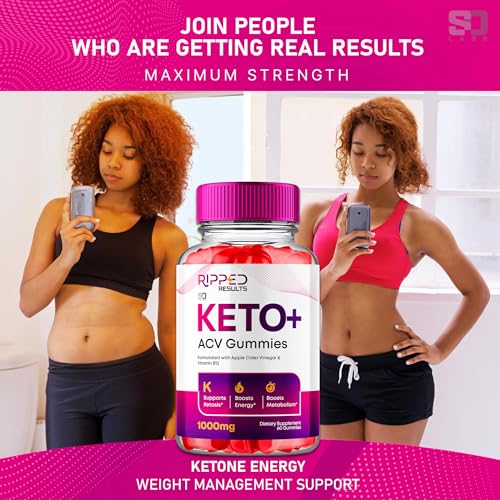 2 Pack Ripped Results Keto ACV Gummies Advanced Formula, Ripped...