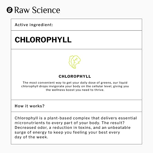 Chlorophyll Liquid Drops - Organic Chlorophyll - Natural Energy B...