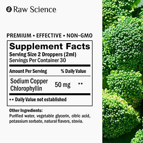 Chlorophyll Liquid Drops - Organic Chlorophyll - Natural Energy B...