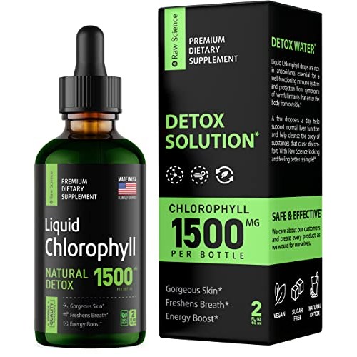 Chlorophyll Liquid Drops - Organic Chlorophyll - Natural Energy B...
