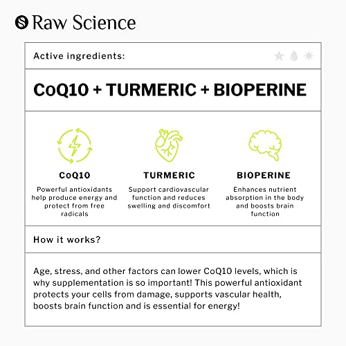 High Absorption CoQ10 with Turmeric - Antioxidant Nutritional Sup...