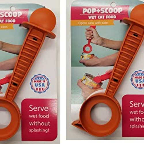 s 2 Pack Pop + Scoop Wet Cat Food Server, As Seen on TV