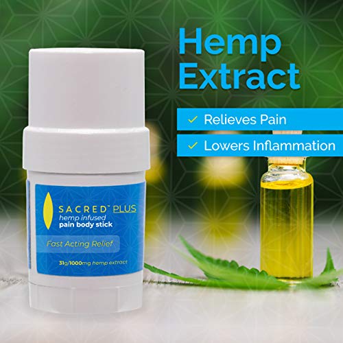 Sacred Plus Hemp Infused Body Stick - All-Natural Ingredients for...