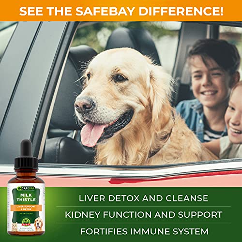 Dog Supplement and Cat Supplement - Milk Thistle by SafeBay – 450...