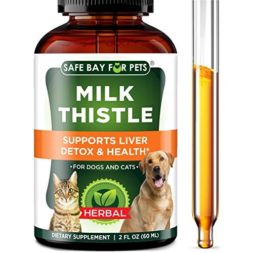 Dog Supplement and Cat Supplement - Milk Thistle by SafeBay – 450...