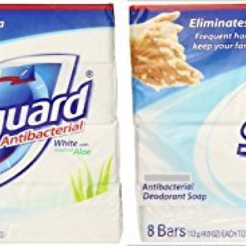 Safeguard Antibacterial Soap, White with Aloe, 4 oz bars, 8 ea P...