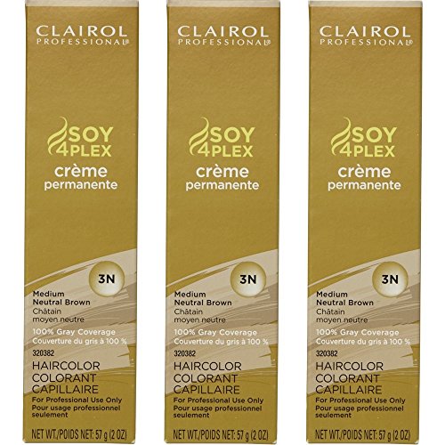 Clairol Soy4Plex Hair Color MEDIUM NEUTRAL BROWN Creme 2oz HC-SPC...