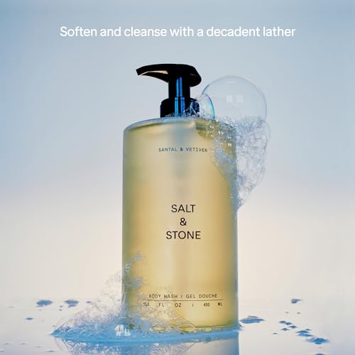 SALT & STONE Antioxidant-Rich Body Wash - Santal & Vetiver | Clea...
