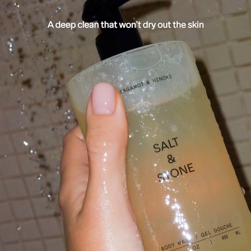 SALT & STONE Antioxidant-Rich Body Wash - Santal & Vetiver | Clea...
