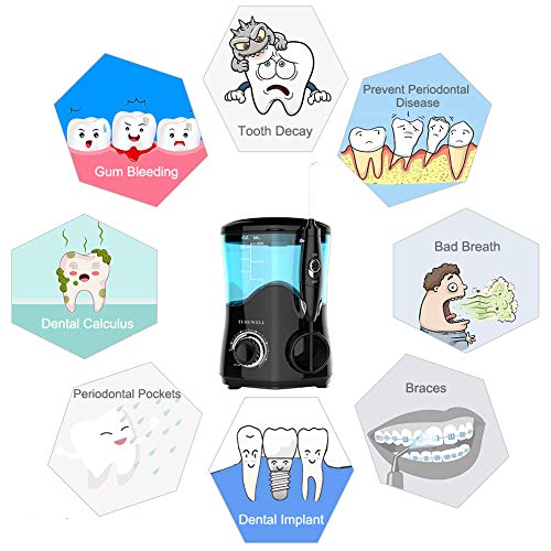 Water Flosser, Dental Oral Irrigator for Teeth/Braces,10 Pressure...