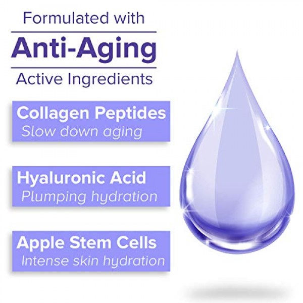 Collagen Hydrating Serum with Hyaluronic Acid and Stem Cell - Red...