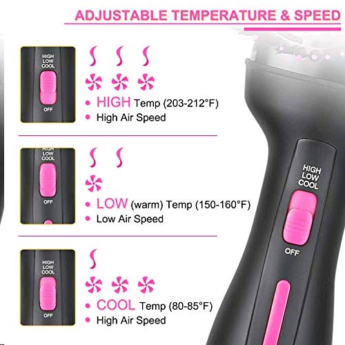 Hair Dryer Brush-Hot Air Brush, Professional Hair Dryer & Volumiz...