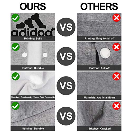 Scheppend Original Adidog Pet Clothes for Dog Cat Puppy Hoodies C...