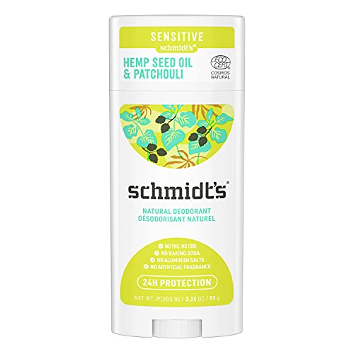 Schmidts Sensitive Skin Natural Deodorant with Hemp Seed Oil For...