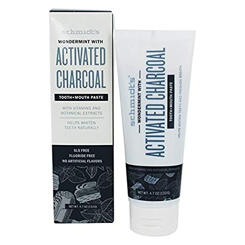 Schmidts Wondermint with Activated Charcoal Toothpaste, 4.70 oz ...