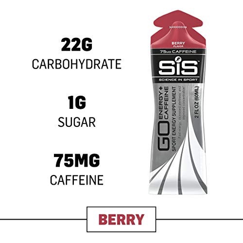 SCIENCE IN SPORT Energy Caffeine Gels, 22g Fast Acting Carbohydra...
