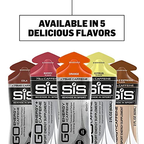 SCIENCE IN SPORT Energy Caffeine Gels, 22g Fast Acting Carbohydra...
