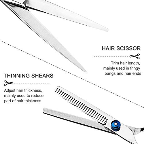 Hair Scissors,Hair Cutting Scissors Set,Barber Hair Thinning Shea...
