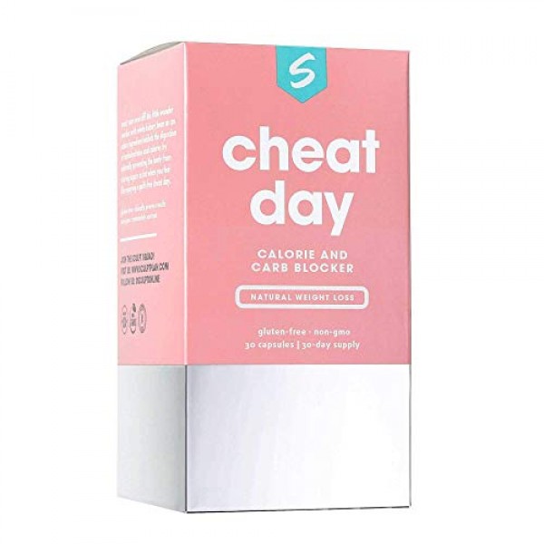 Cheat Day Calorie & Carb Blocker, 30 Count 1-Month Supply