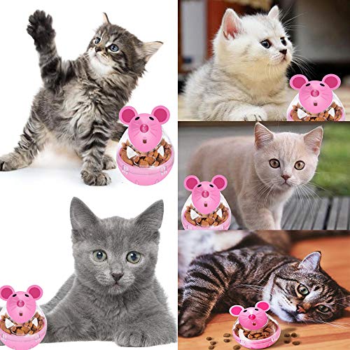 SeaCea Small Cat Food Balls Slow Feeder Toy, Cat Treat Dispenser ...