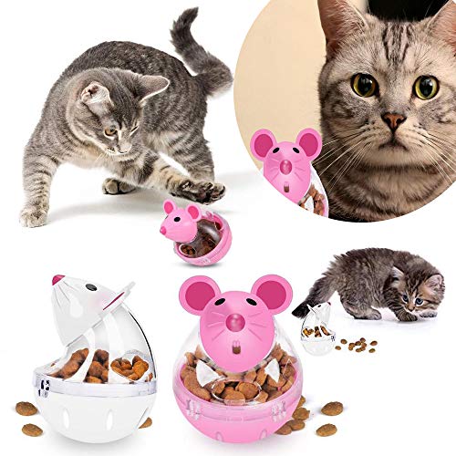 SeaCea Small Cat Food Balls Slow Feeder Toy, Cat Treat Dispenser ...
