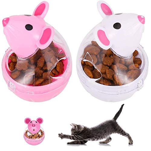 SeaCea Small Cat Food Balls Slow Feeder Toy, Cat Treat Dispenser ...