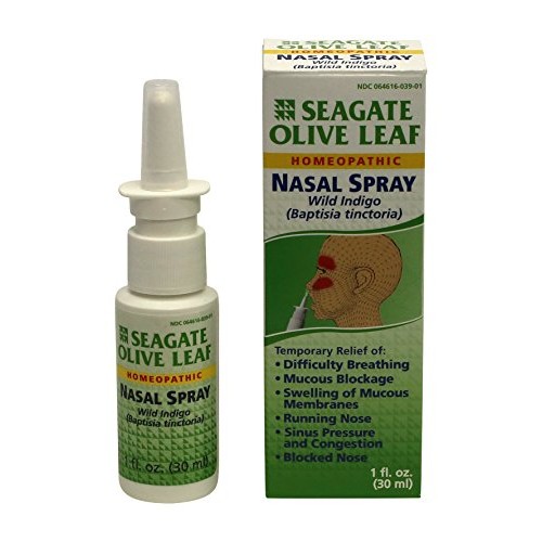 Seagate Products Homeopathic Olive Leaf Nasal Spray Pack of 1 1...